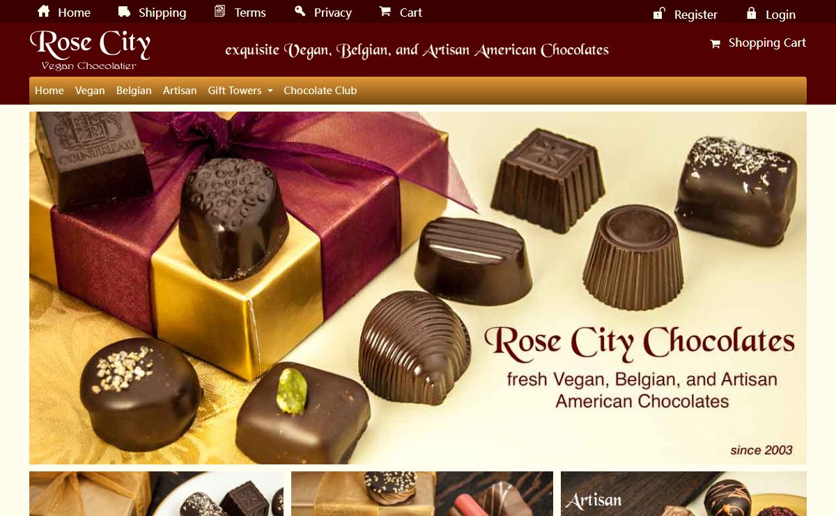 Rose City Chocolatier Vegan Chocolates