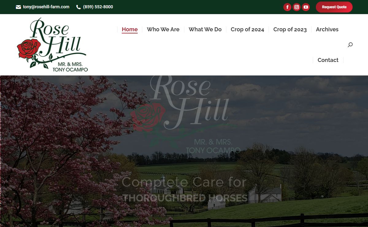 Rose Hill Farm – Full Service Equine Care Facility & Farm