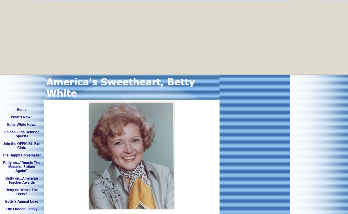 America's Sweetheart, Betty White