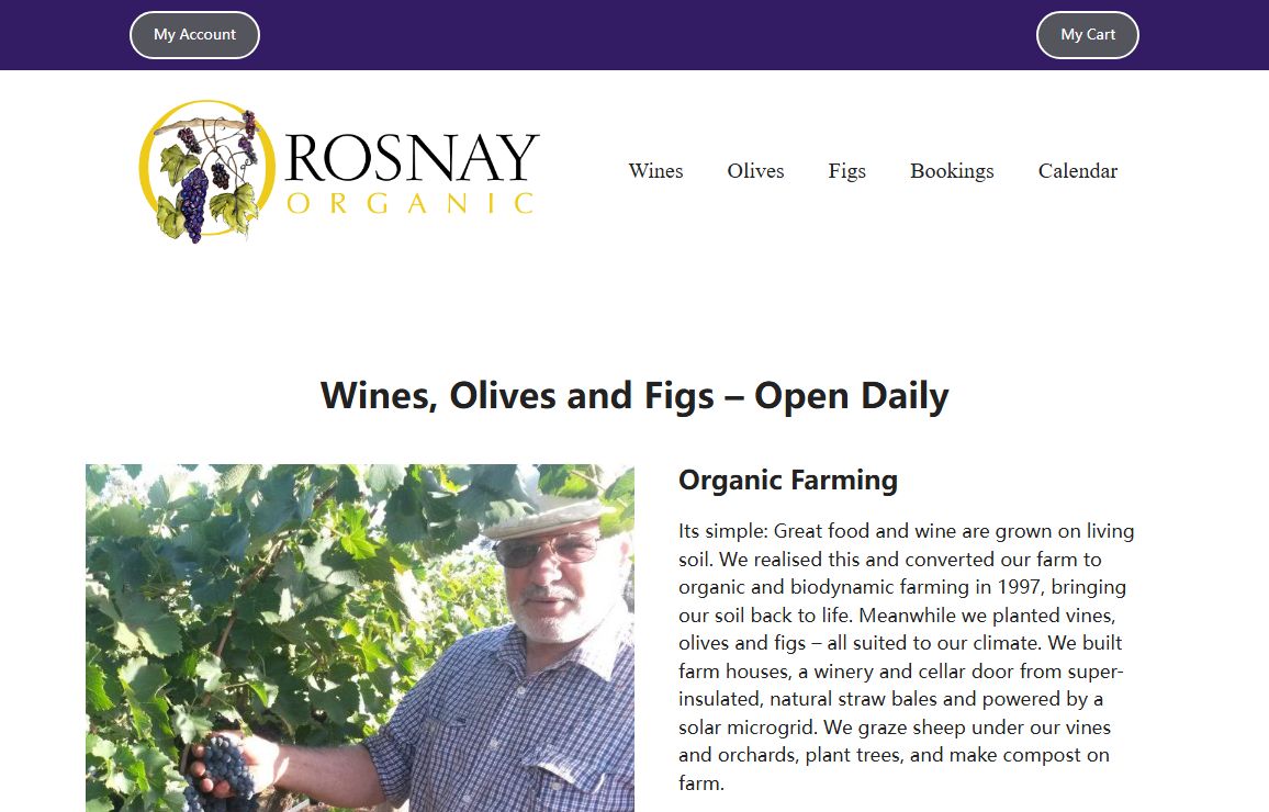 Rosnay Organic – Family farm producing olives, figs and natural wines