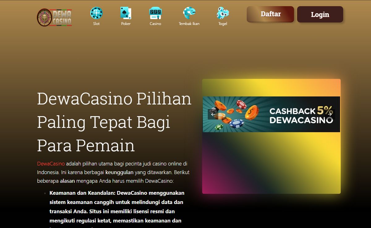 DewaCasino » Situs Judi Online Populer No.1 Dewa Casino