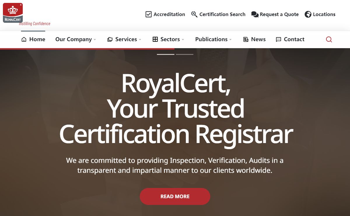 Royalcert Certification Services | Trusted Certification Registrar