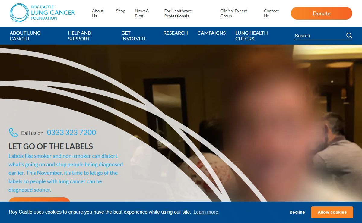 Home - Roy Castle Lung Cancer Foundation