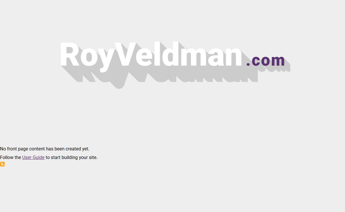 Welcome! | RoyVeldman