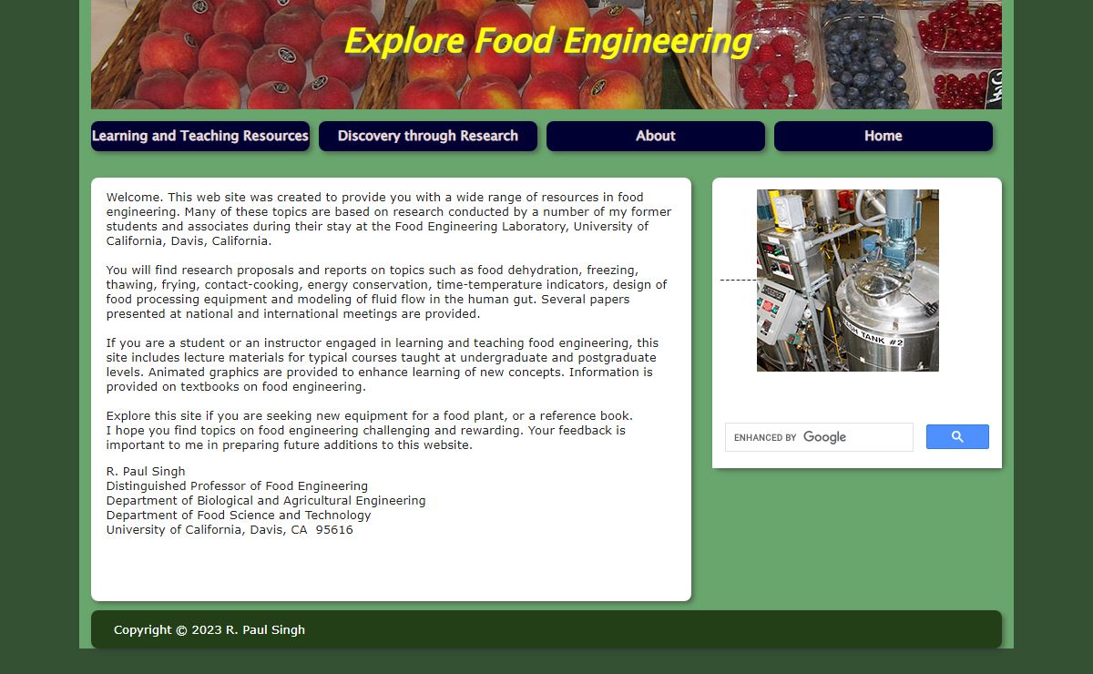 food engineering rpaulsingh