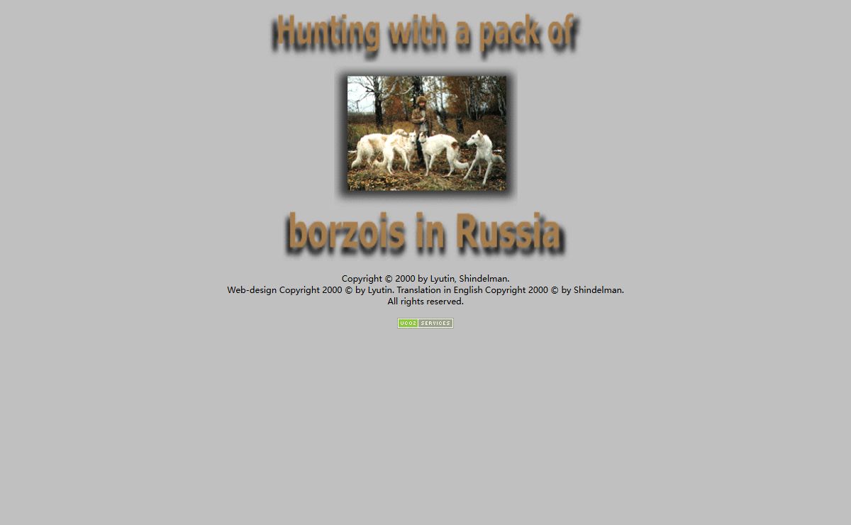 Hunting with Borzoi in Russia