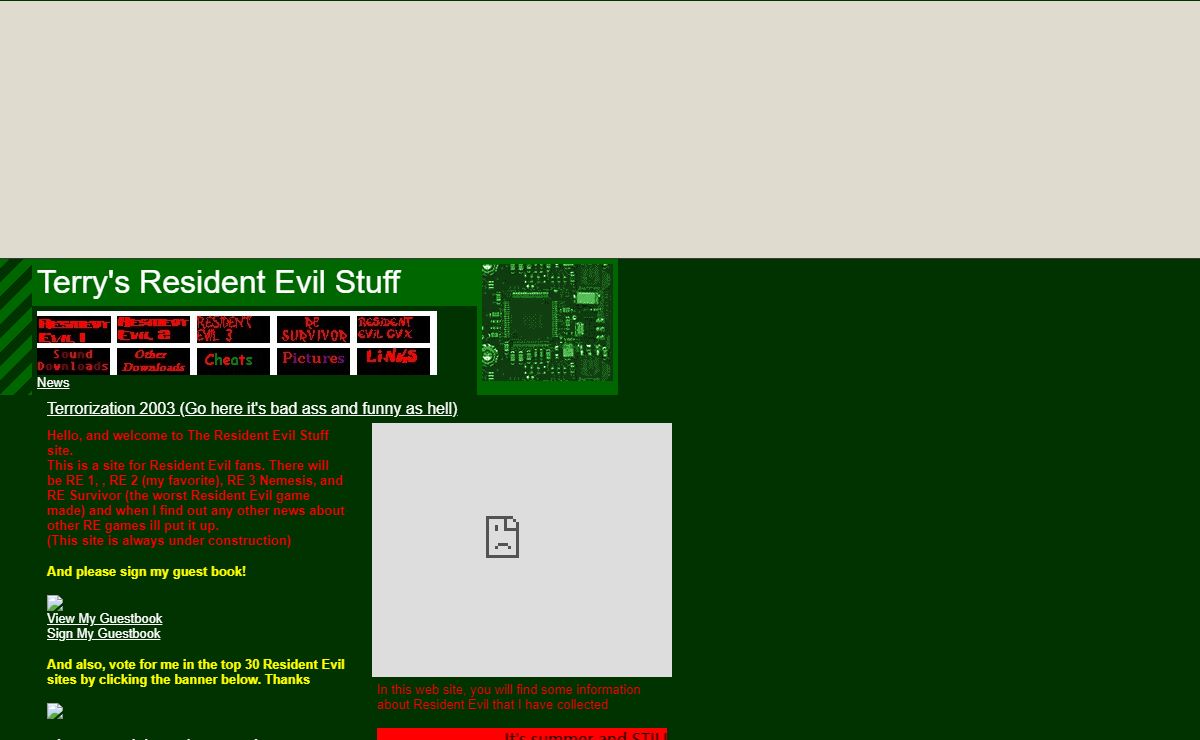 Terry's Resident Evil Stuff