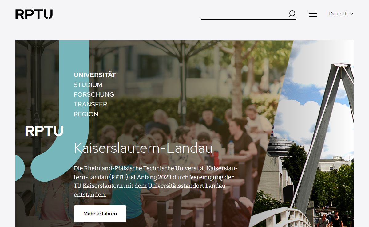 rptu.de - RPTU Rheinland-Pfälzische Technische Universität Kaiserslautern-Landau