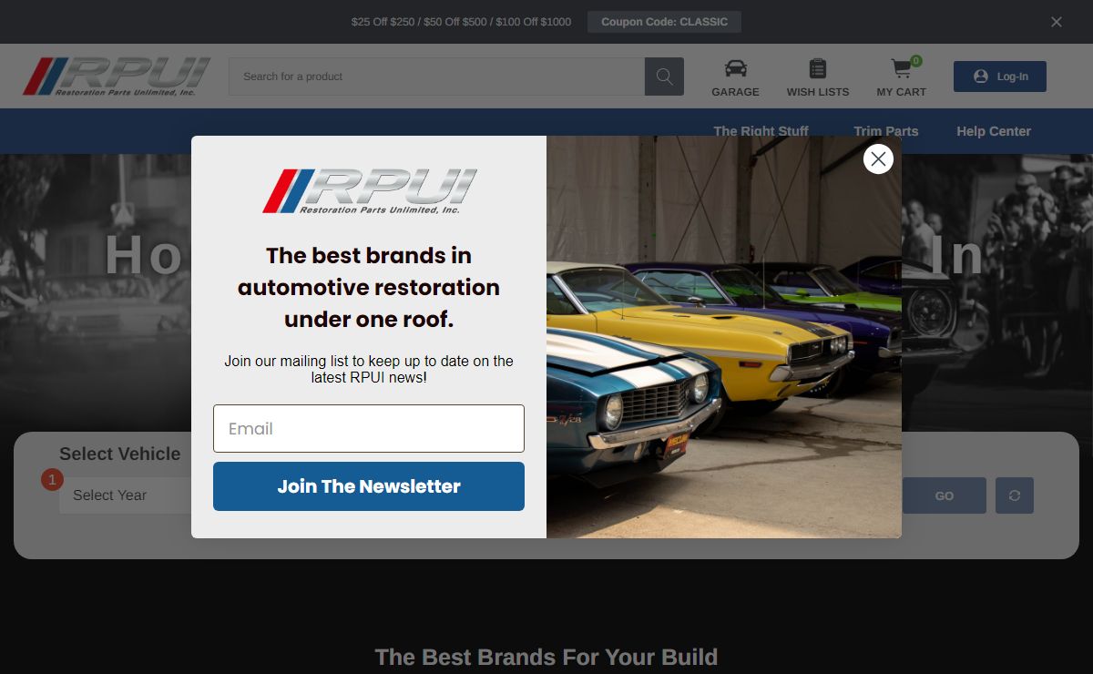 RPUI | Classic Car Parts & Kits | Automotive Components