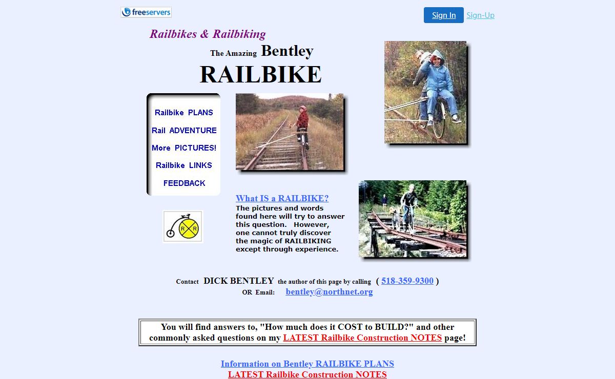 Bentley RAILBIKE - railbikes & railbiking