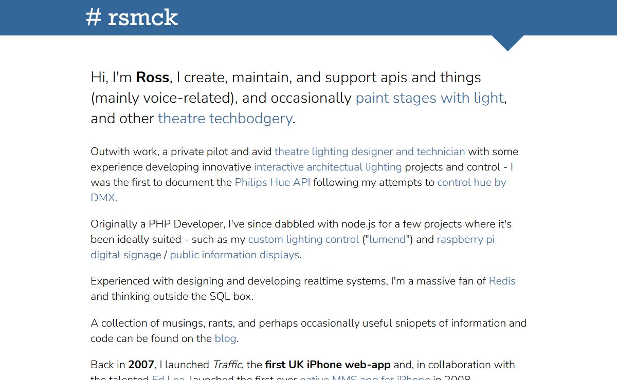 Ross McKillop - Developer and VoIP specialist