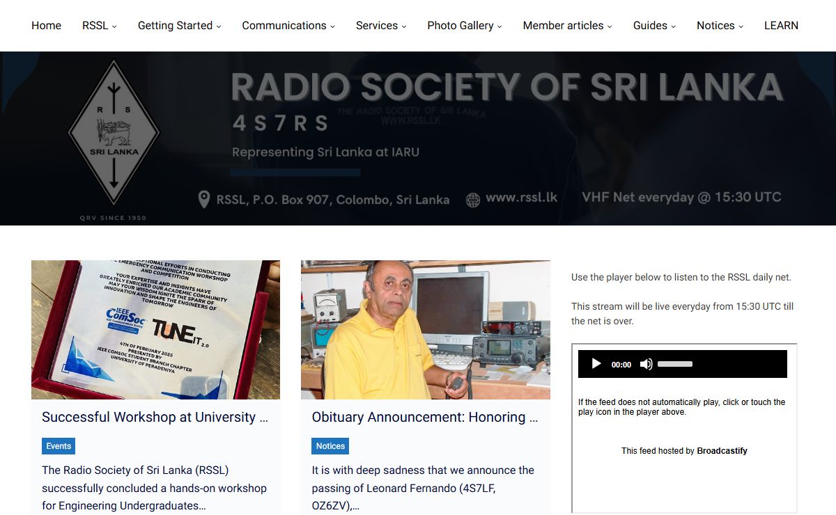 The Radio Society of Sri Lanka