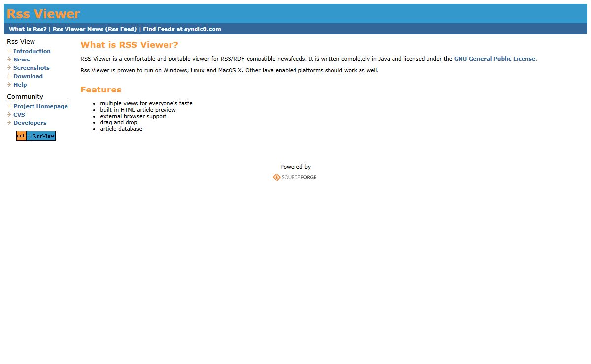 Rss Viewer - Homepage