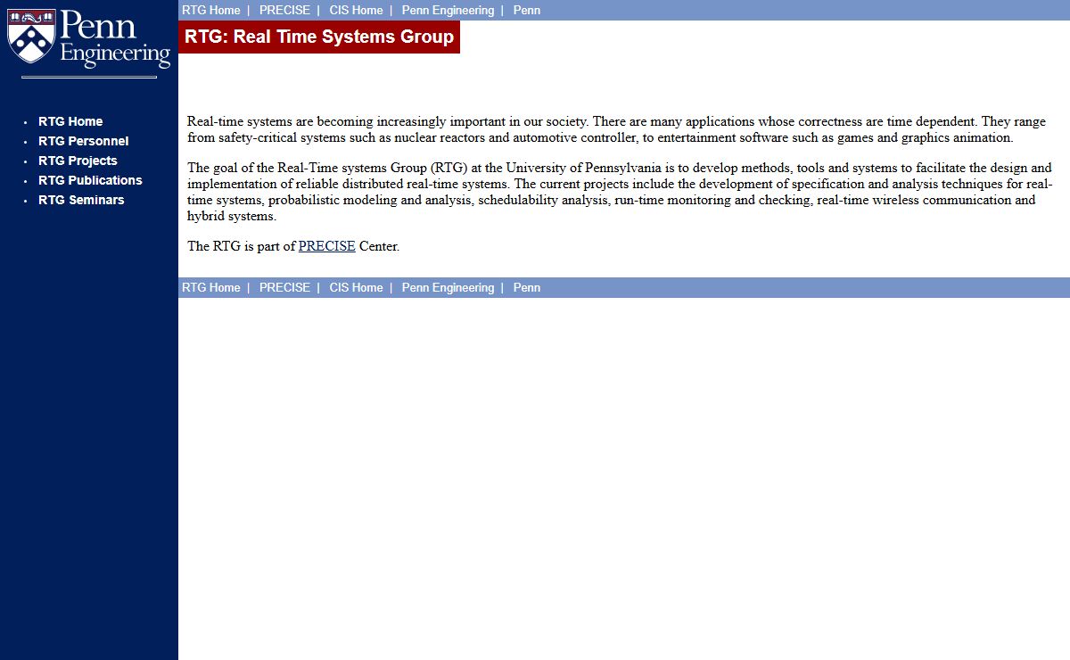 RTG: Real Time Systems Group