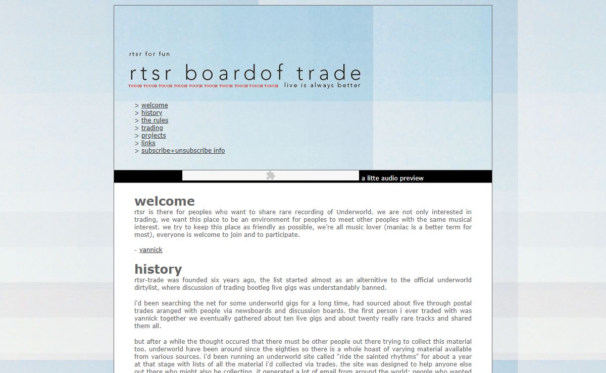 rtsr board of trade