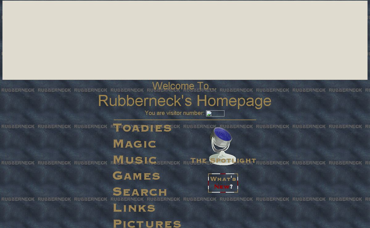 Rubberneck's Homepage