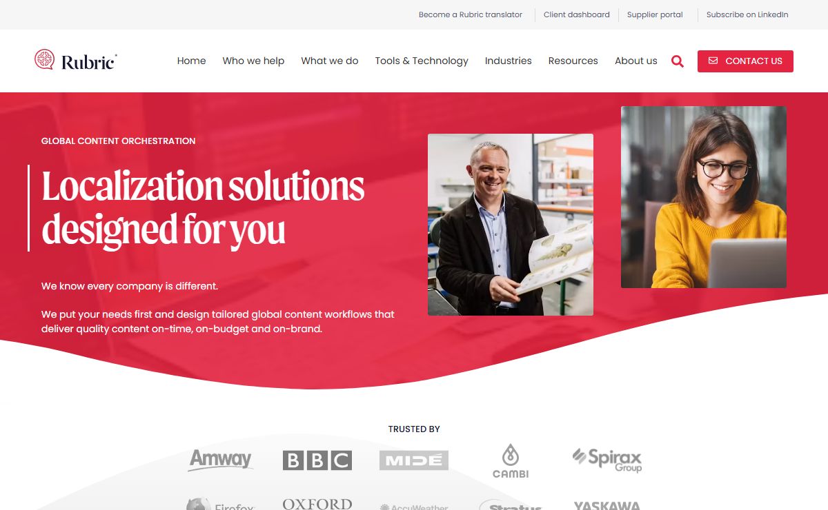 Translation & Localization Services | Rubric