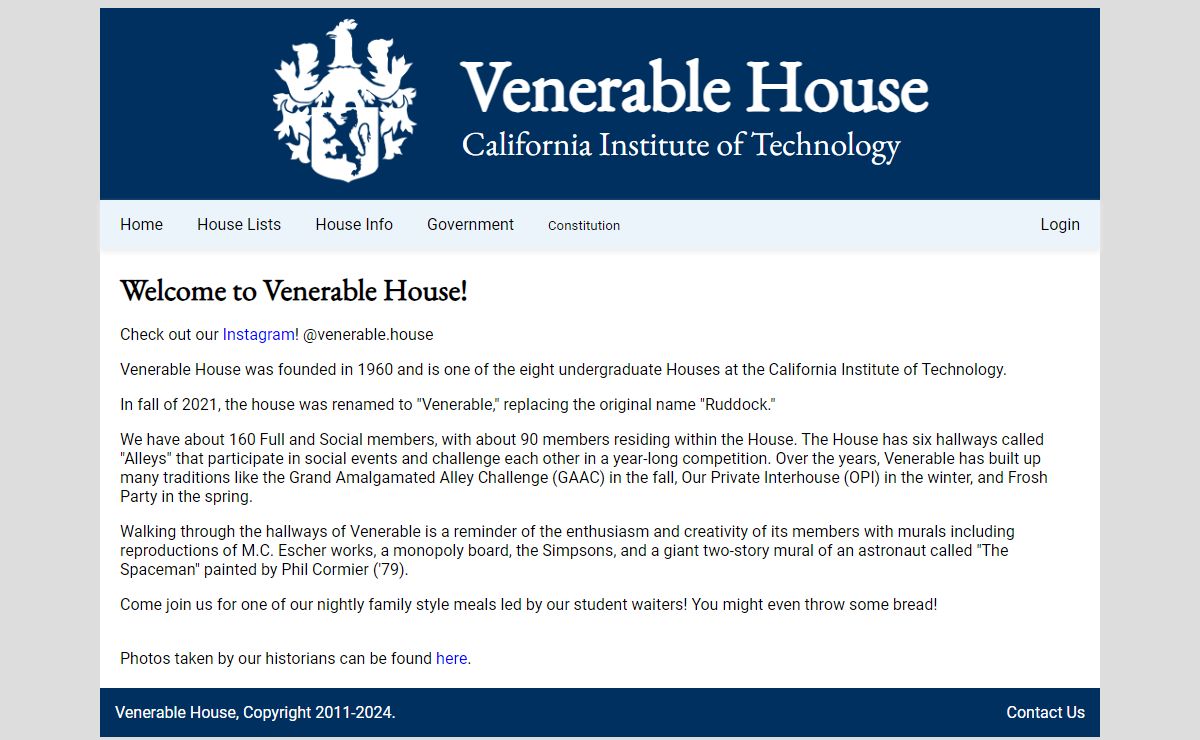 Venerable House