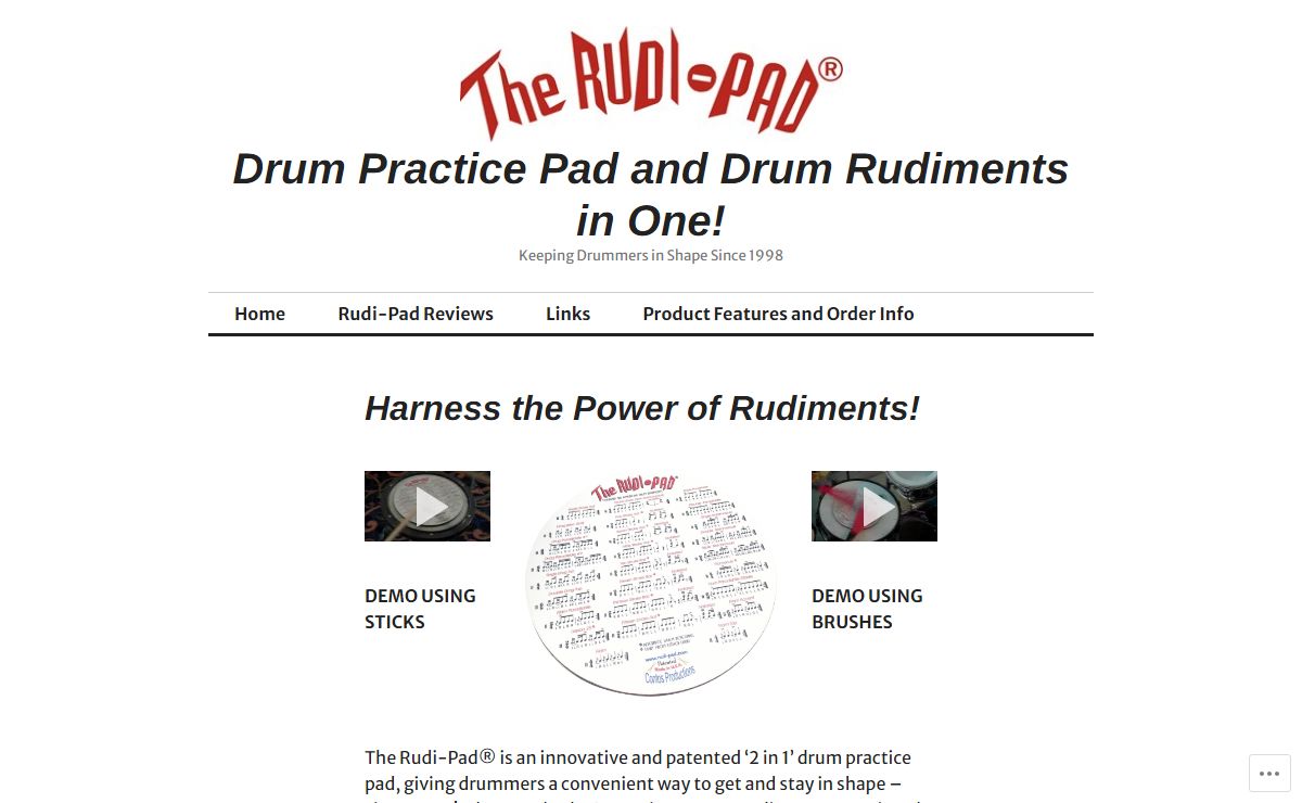 Drum Practice Pad and Drum Rudiments in One! – Keeping Drummers in Shape Since 1998