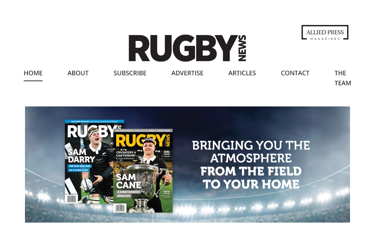 Rugby News magazine - Bringing you the atmosphere from the field to your home