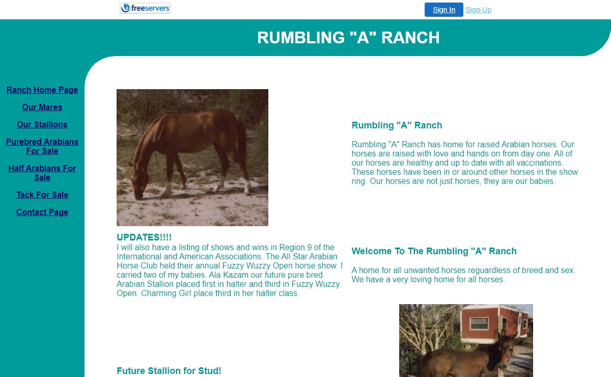Ranch Home Page