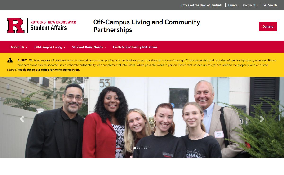 Home | Off-Campus Living and Community Partnerships - Division of Student Affairs | Rutgers University-New Brunswick