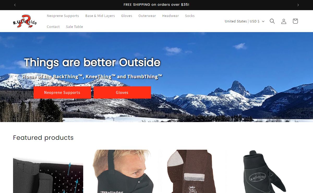 R.U. Outside | Durable Apparel & Supports for Riding, Hiking & Skiing