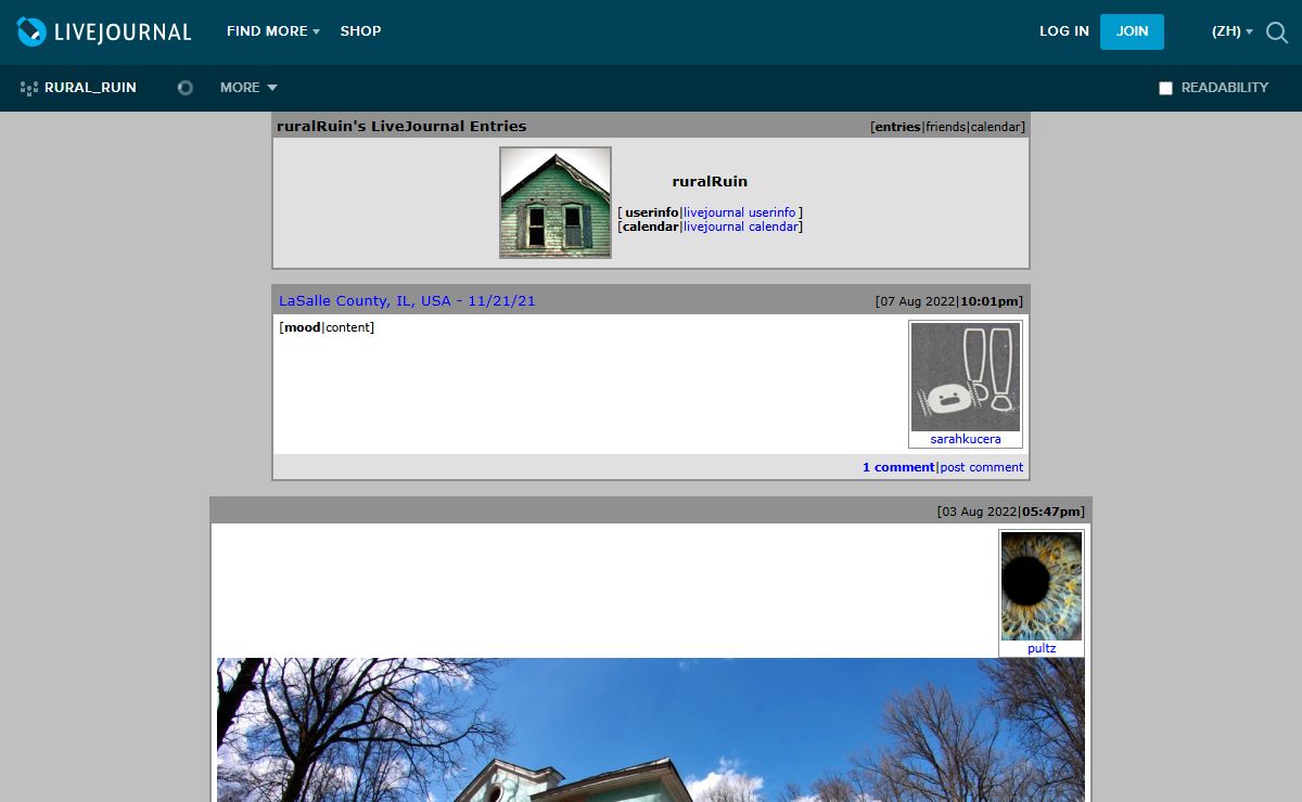 ruralRuin's LiveJournal -- Entries