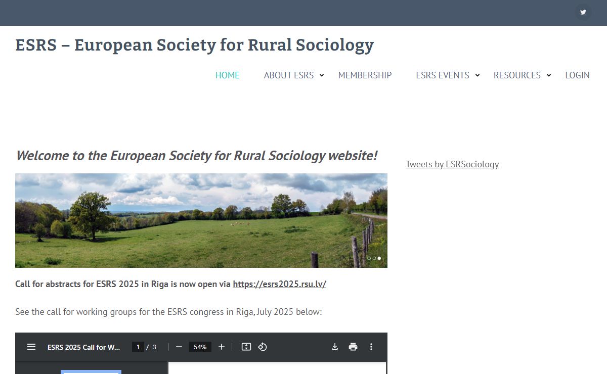ESRS – European Society for Rural Sociology