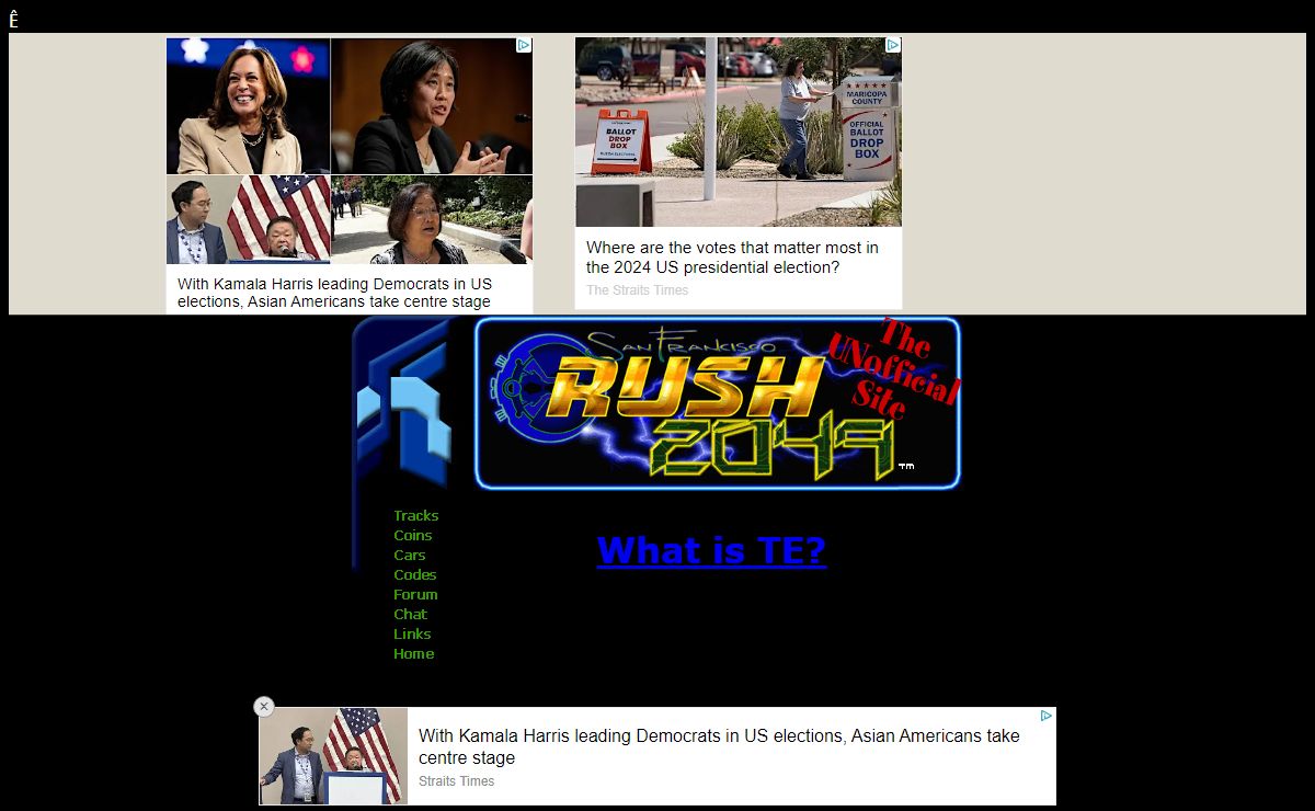 The Unofficial San Francisco Rush 2049 Site