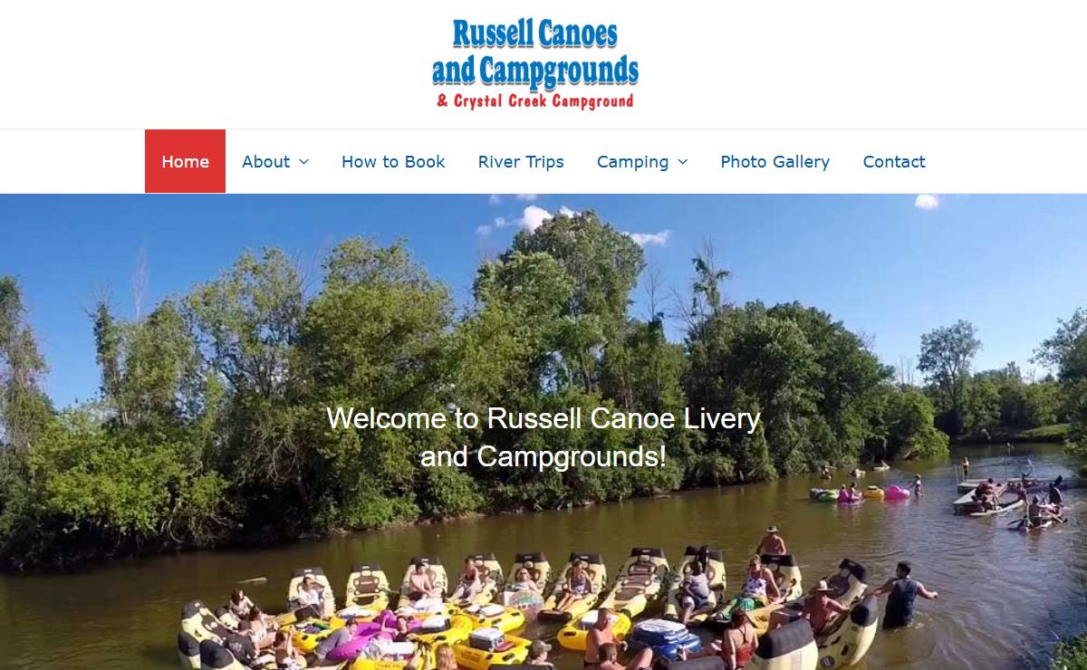 Russell Canoe Livery and Campgrounds, Inc. – Located on the Beautiful Rifle River in Omer, MI * Family Owned and Operated Since 1959