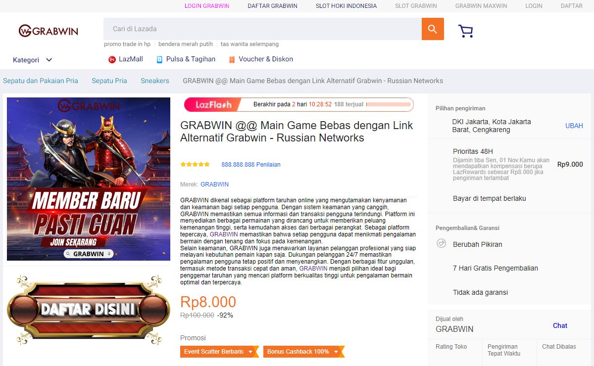 GRABWIN @@ Main Game Bebas dengan Link Alternatif Grabwin - Russian Networks