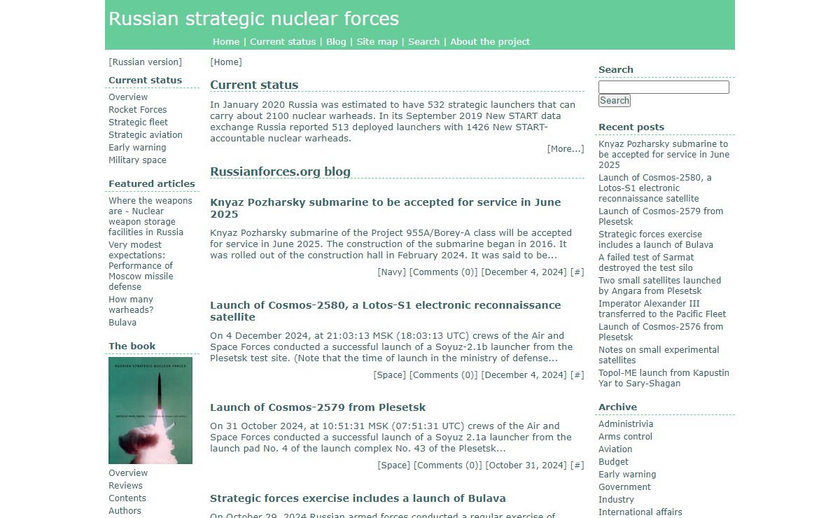 Russian strategic nuclear forces