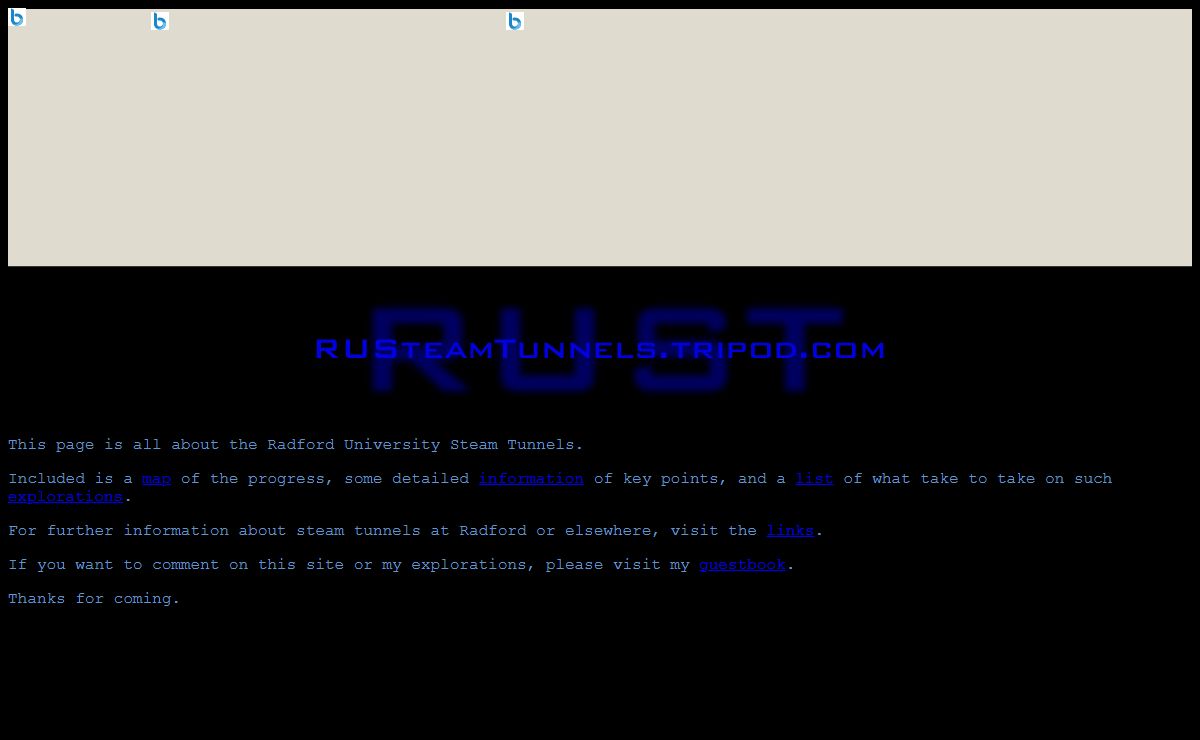 RUST - Radford University Steam Tunnels