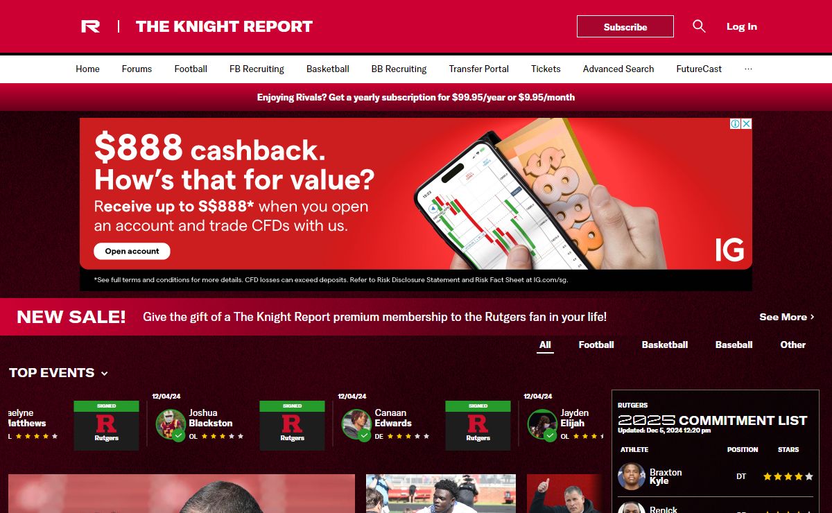 TheKnightReport: Rutgers Scarlet Knights Football & Basketball Recruiting