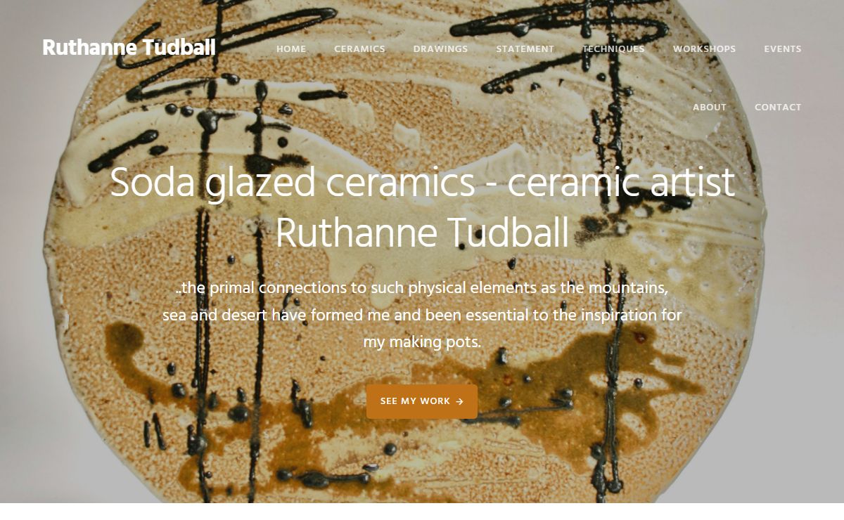 Ruthanne Tudball - soda glazed ceramics - ceramic artist