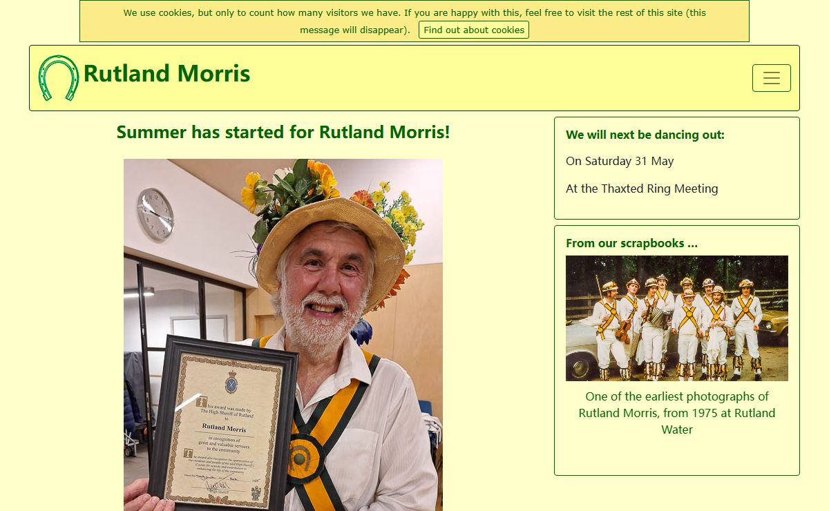 Rutland Morris home page
