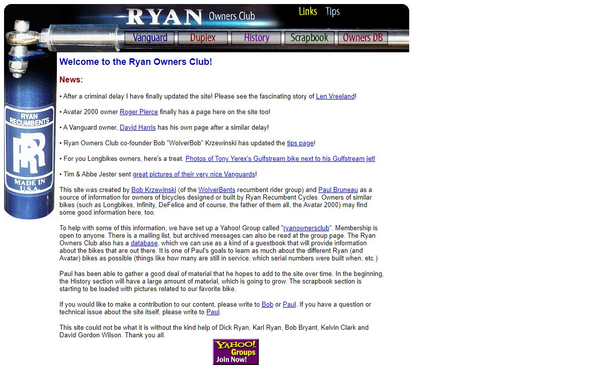 Ryan Owners Club - Home