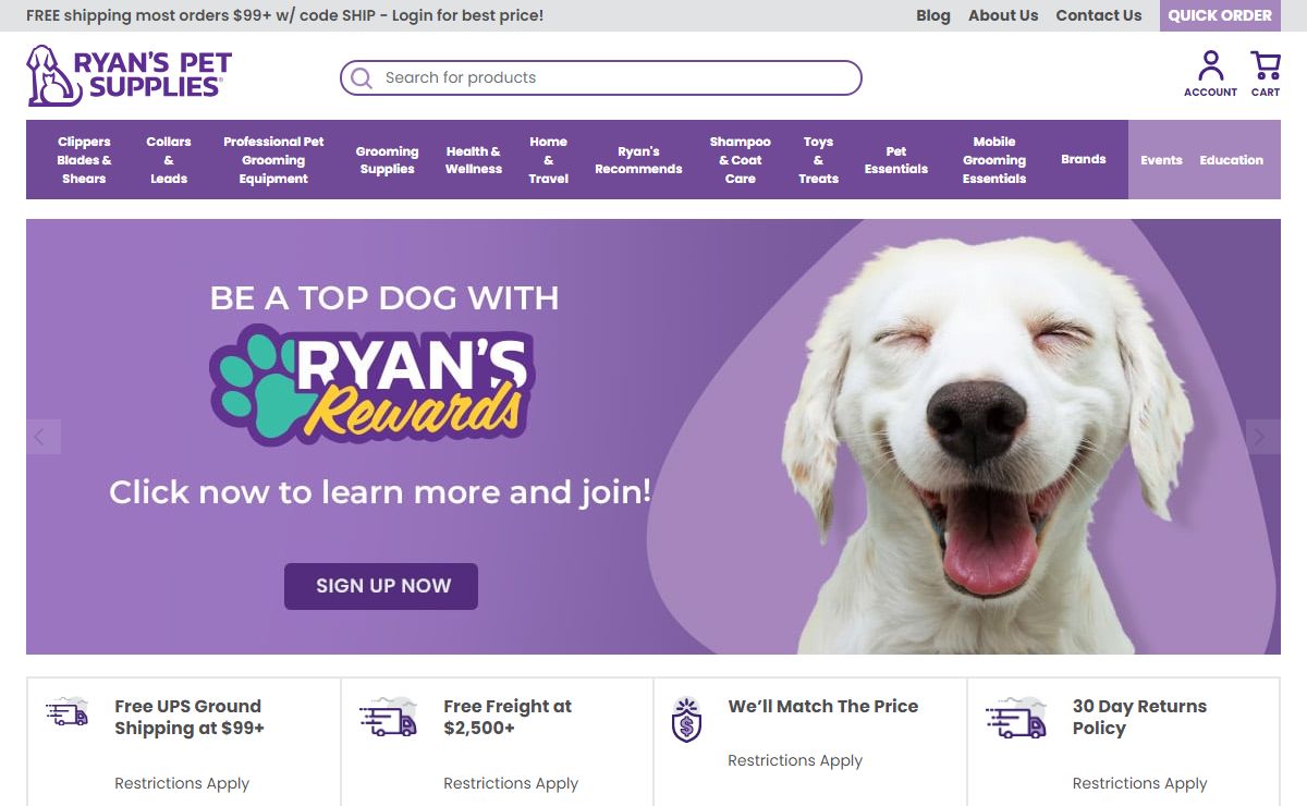 Ryan’s Pet Supplies - Dog Grooming & Supply Shop