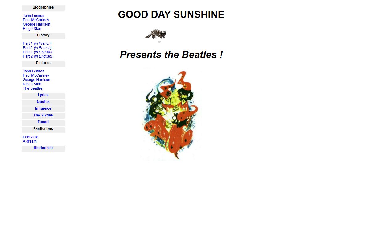 Good Day Sunshine !