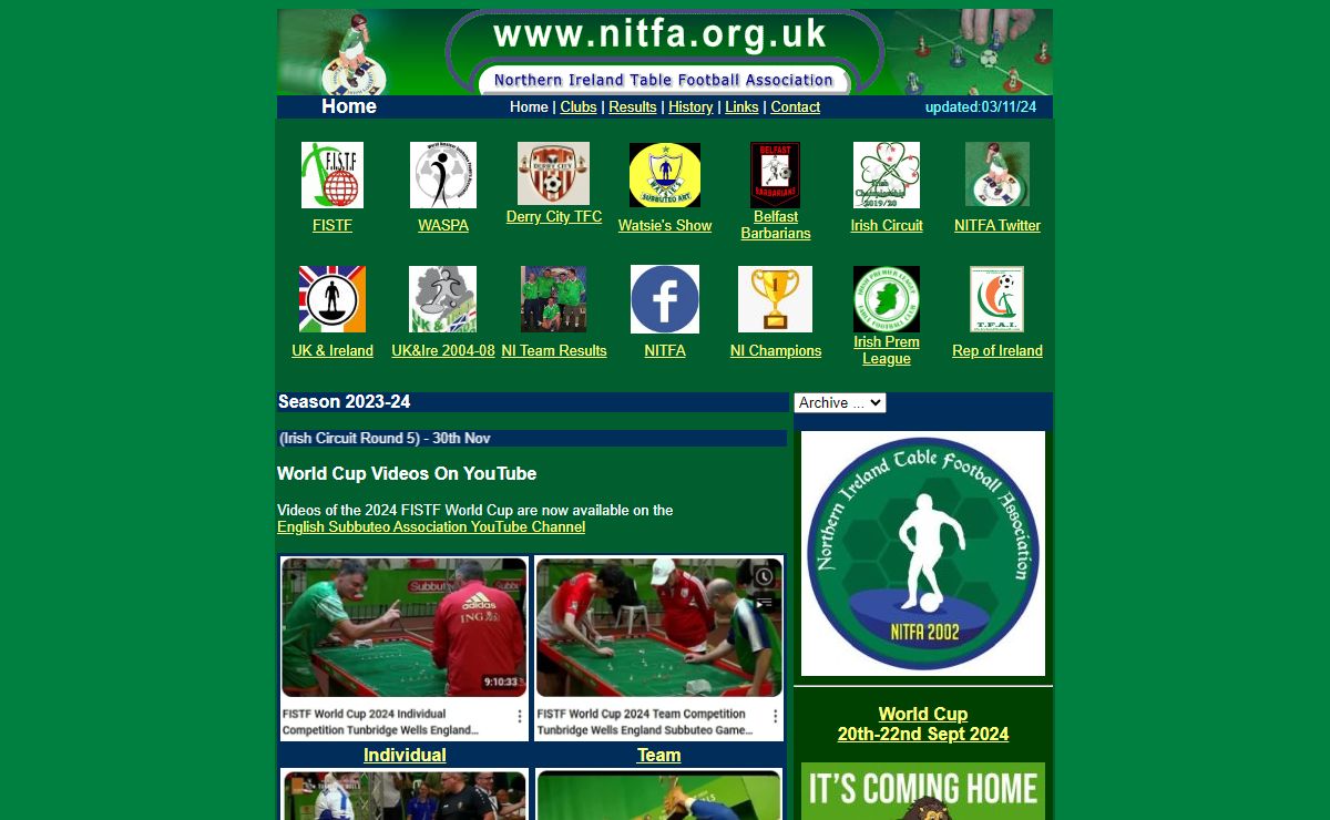 Northern Ireland Table Football Association - Home