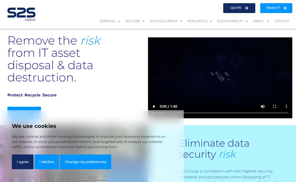 Secure IT Asset Recycling and Data Destruction for Business | S2S Group