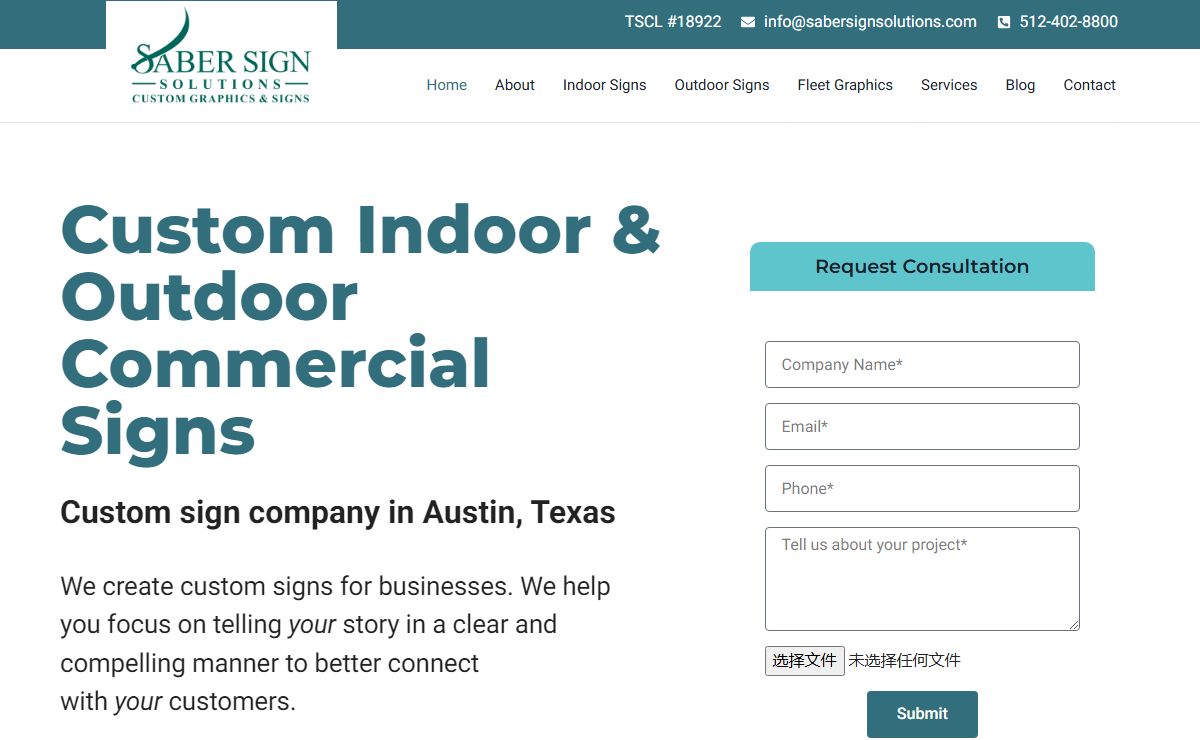 Saber Sign Solutions | Austin's Top Commercial Sign Company