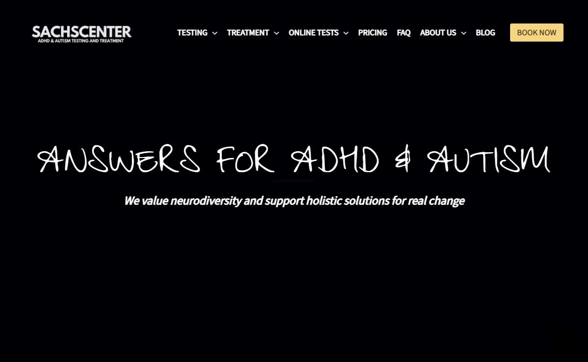 Home - Sachs Center | ADHD & Autism Testing and Treatment