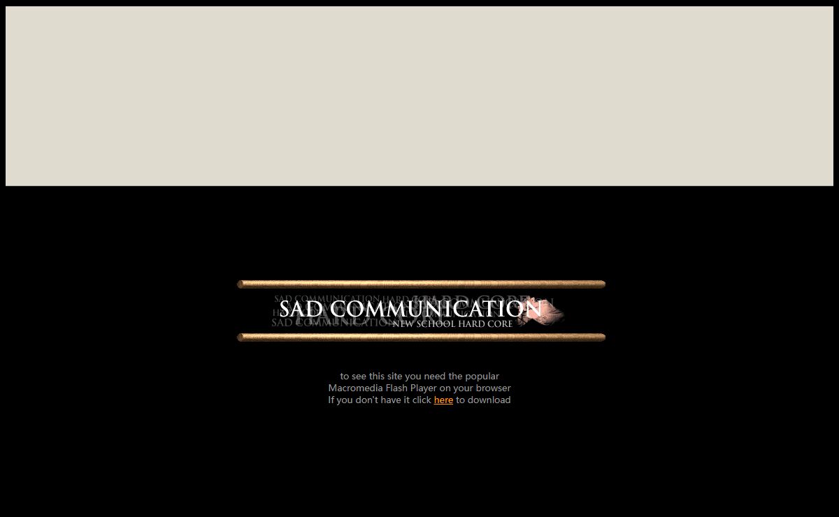 Sad Communication - Official Website