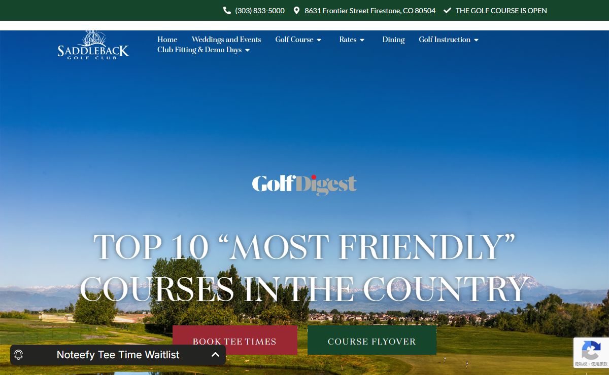 Home - Saddleback Golf Club
