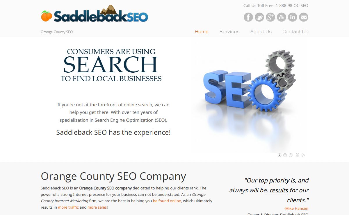 Orange County Search Engine Optimization - Saddleback SEO - Orange County SEO