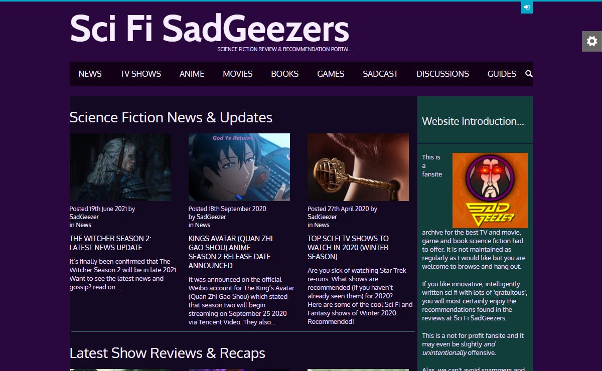 Sci Fi SadGeezers | The SadGeezers Guide – Science Fiction Review and Recommendation Portal