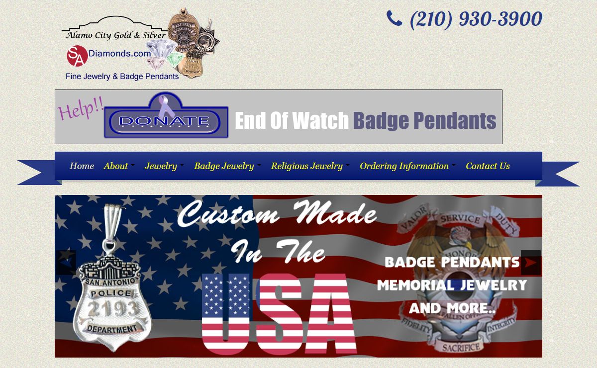 Quality Diamonds | Miniature Badge Jewelry | Jewelry Repair San Antonio