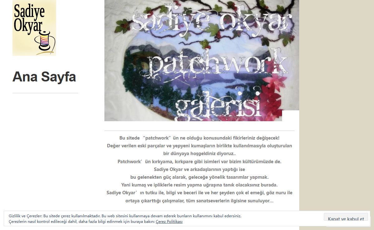 Sadiye Okyar'ın Patchwork Galerisi | İplik ve kumaştan resim yapmak…